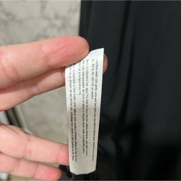 Eloquii Black Midi Dress Womens Long Puff Sleeves - Picture 6 of 6